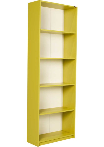Adore Modern 5 Raflı Kitaplık - Yeşil