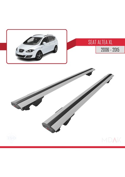 Seat Altea Xl 2006-2015 Arası ile Uyumlu Hook Model Ara Atkı Tavan Barı Gri 2 Adet fırsatları