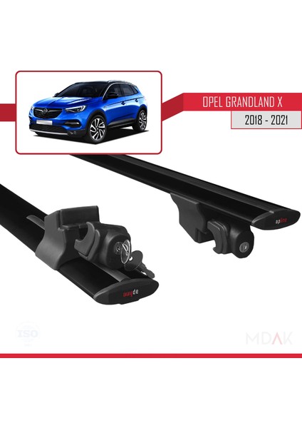 Opel Grandland x 2018-2021 Arası ile Uyumlu Hook Model Ara Atkı Tavan Barı Siyah 2 Adet indirimleri