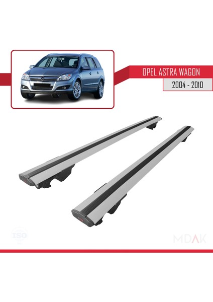 Opel Astra H (A04) Sw 2004-2010 Arası ile Uyumlu Hook Model Ara Atkı Tavan Barı Gri 2 Adet fırsatları