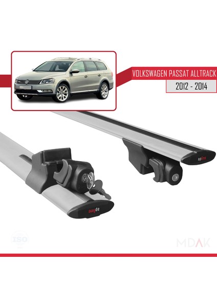Volkswagen Passat B7 (3c) Alltrack 2012-2014 Arası ile Uyumlu Hook Model Ara Atkı Tavan Barı Gri 2 Adet indirimleri