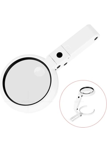USB Şarj Edilebilir Katlanabilir 3.510X Büyüteç 8 Ledli Masa ve Eliçin Taşınabilir Büyüteç FS90RC fiyatları