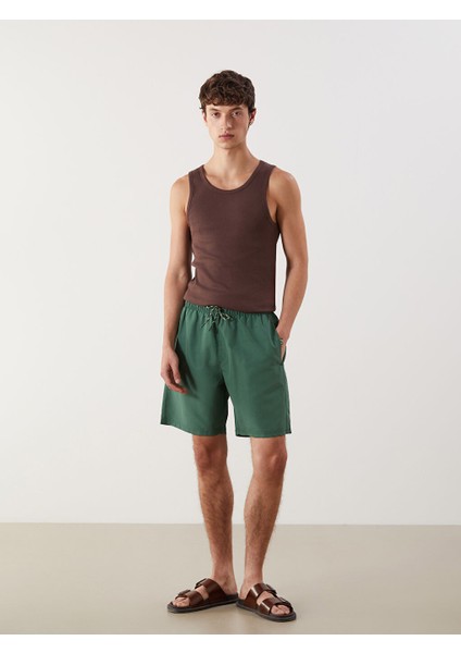 Yeni Sezon Diz Hizasi Boy Basic Erkek Deniz Sortu - S54274Z8