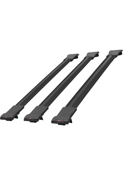 Toyota Yaris Verso (XP20) 1999-2005 Arası ile Uyumlu Fly Model Ara Atkı Tavan Barı Siyah 3 Adet