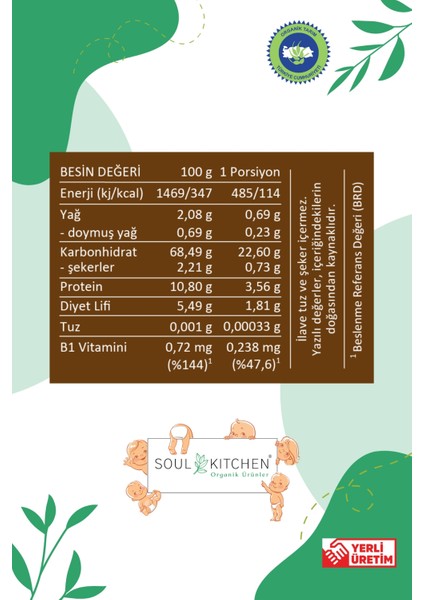 Keçiboynuzu Unlu Muhallebi Karışımı Tahıl Bazlı Bebek Ek Gıdası 250gr (B1 VİTAMİNLİ) fırsatları