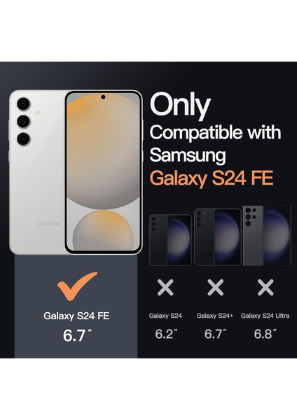 Samsung Galaxy S24 Fe Sararmaz Şeffaf Kılıf Sert Pc Ultra Ince Kamera Koruma Çıkıntılı fiyatları