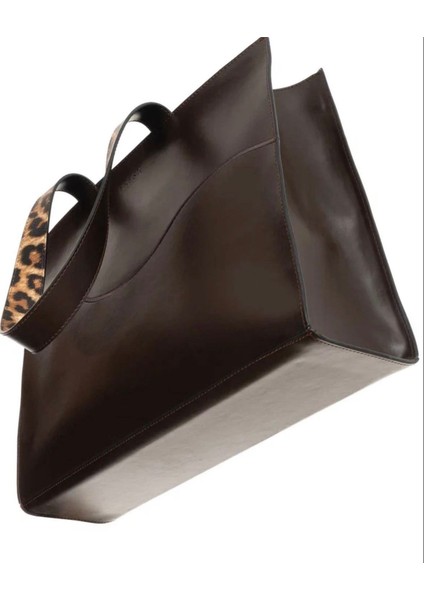 Fresk Istanbul The Tote Bag Kadın Deri Handmade Askı Detaylı Pamuk Astarlı Omuz Çantası