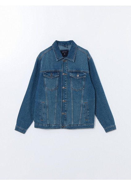 Yeni Sezon Standart Kalip Erkek Jean Ceket - S5BD58Z8