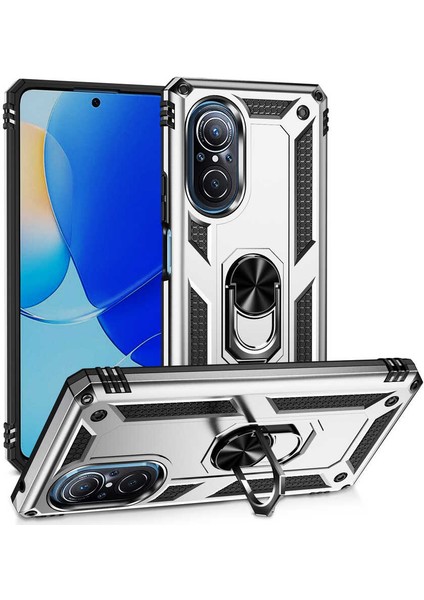 Huawei Nova 9 Se Kılıf Mbtm Vega Kapak-Gri