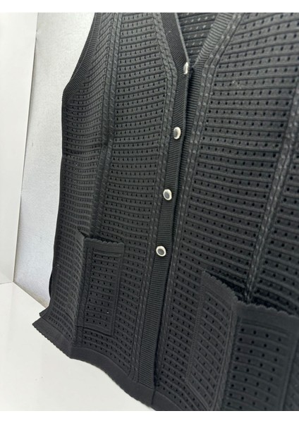 Merserize Yazlık Baharlık Desenli Cepli Düğmeli Normal Kalıp Rahat Giyim Kadın Anne Yelek fırsatları