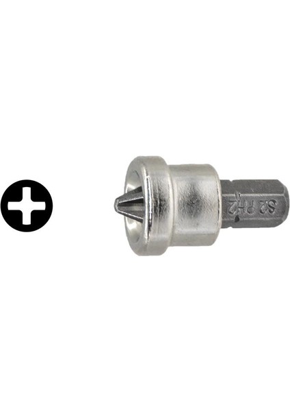 CB/252DB Alçıpan Için Şapkalı Yıldız Bits Uç PH2X25 mm