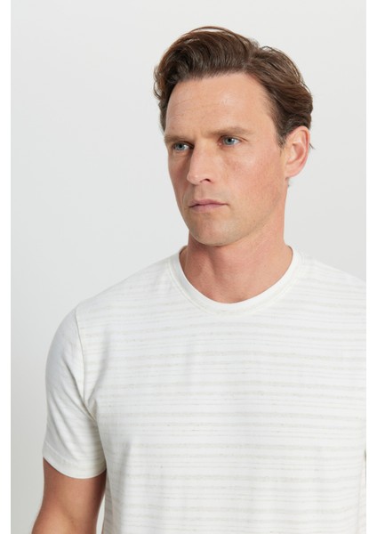 Pamuklu Slim Fit Dar Kesim Bisiklet Yaka Esnek Tişört fırsatları