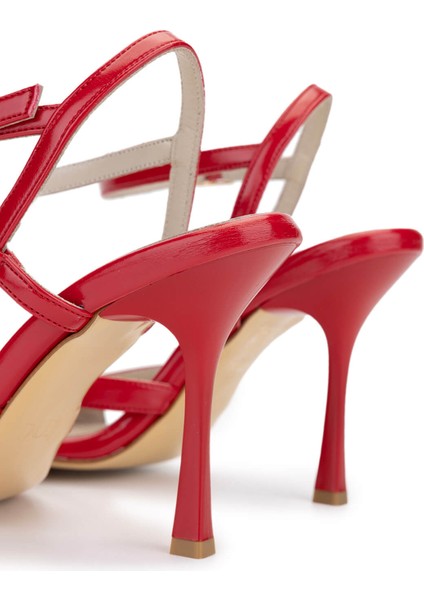 Kadın Vegan Kırmızı Topuklu Ayakkabı 828 8495 Bn Ayk Y25 Kırmızı indirimleri
