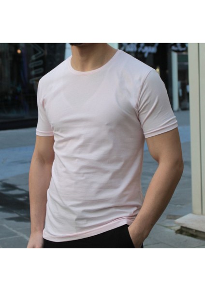 Erkek Bisiklet Yaka Slim Fit T-Shirt