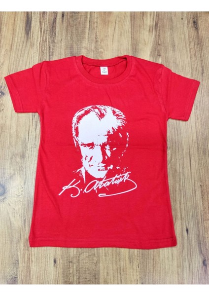 Unisex Çocuk Atatürk Baskılı Tişört