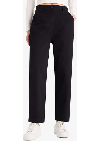 Yeni Sezon Carrot Fit Gabardin Pantolon Normal Bel