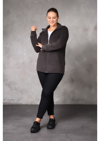 Gri Polar Hırka Unisex modelleri