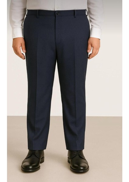 Erkek Klasik Kesim Büyük Beden Kumaş Pantolon