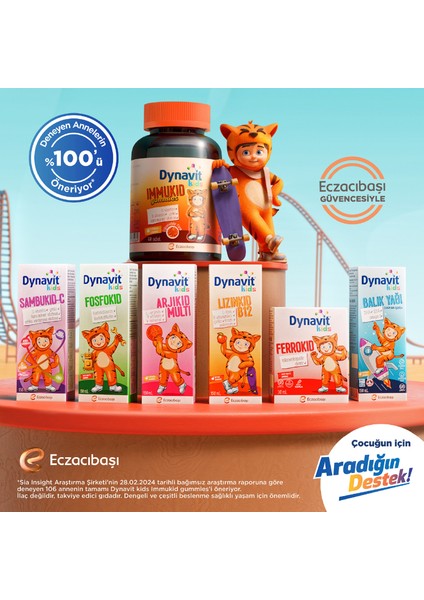 Dynavıt Portakal Aromalı Balık Yağı 150 mL - Omega-3, EPA, DHA