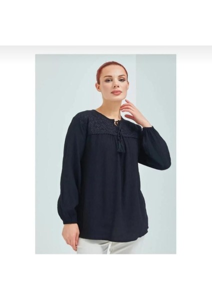 Kadın Yaka Detaylı Şile Bezi Anne Bluz fiyatları