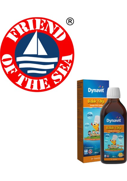 Dynavıt Portakal Aromalı Balık Yağı 150 mL - Omega-3, EPA, DHA