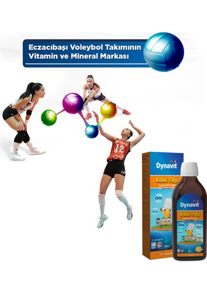 Dynavıt Portakal Aromalı Balık Yağı 150 mL - Omega-3, EPA, DHA