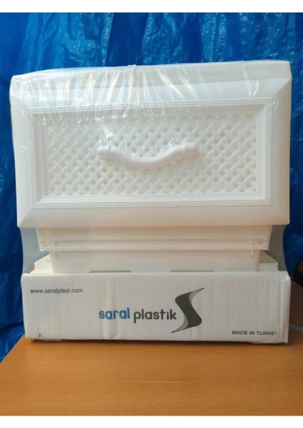 Büyük Boy Delikli Beyaz Plastik Çekmeceli 4 Katlı Sebzelik fiyatları