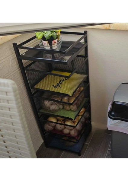 Metal Sağa Sola Açılır Sebzelik Meyvelim Patates ve Soğanlık Mutfak Organizer fiyatları