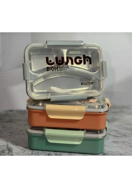 800ML Paslanmaz Çelik Yemek Kabı Lunch Box indirimleri
