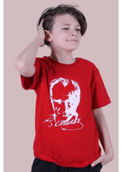 Imzalı Atatürk Baskılı Unisexs T-Shırt