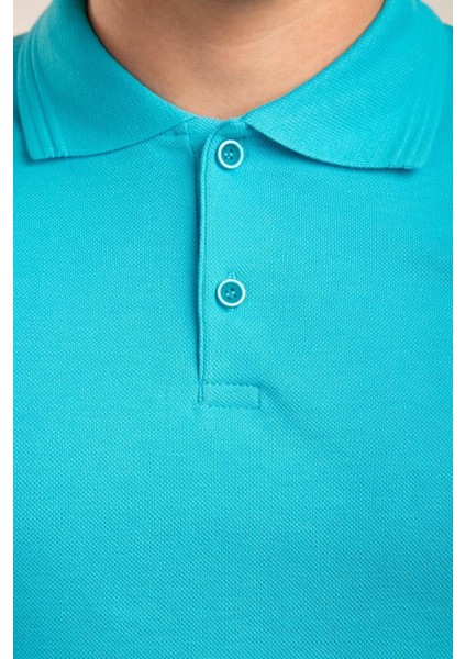 Turkuaz Kısa Kollu Genç Boy Lise Polo Yaka T-Shirt fırsatları