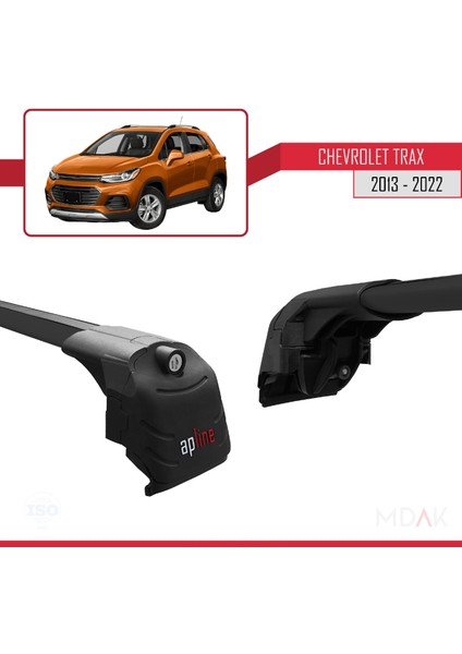 Chevrolet Trax (U200) 2013-2022 Arası ile Uyumlu Ace-2 Ara Atkı Tavan Barı Siyah 2 Adet modelleri