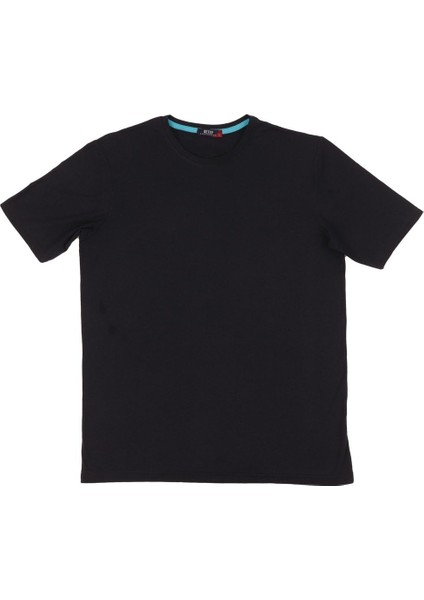 Erkek Rahat Kalıp Oversize Kısa Kol Yazlık Düz Basic Tek Renk Penye T-Shırt