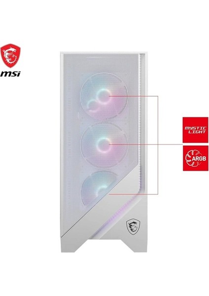 Mag Force 320R Aırflow Whıte Gamıng Mıd-Tower Pc Kasası Beyaz fiyatları