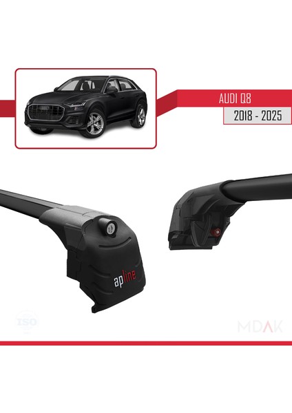 Q8 (F1) 2018 ve Sonrası ile Uyumlu Ace-2 Ara Atkı Tavan Barı Siyah 2 Adet fırsatları