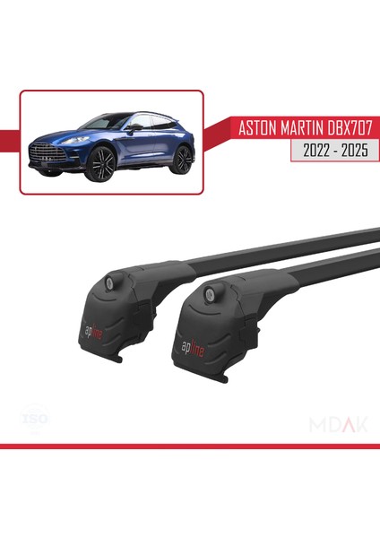 Aston Martin (DBX707) 2022 ve Sonrası ile Uyumlu Ace-2 Ara Atkı Tavan Barı Siyah 2 Adet modelleri