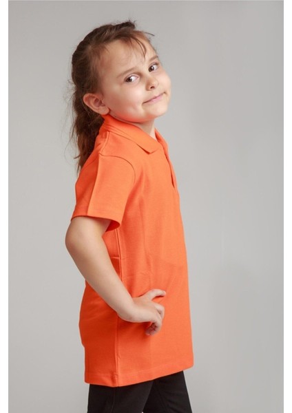 Unısex Çocuk Polo Yaka Kısa Kol Okul T-Shirt fırsatları