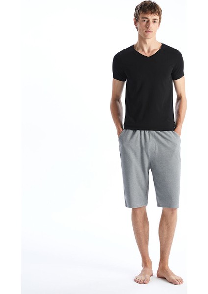 Yeni Sezon Standart Kalip Erkek Pijama Alt Sort - S5DY66Z8
