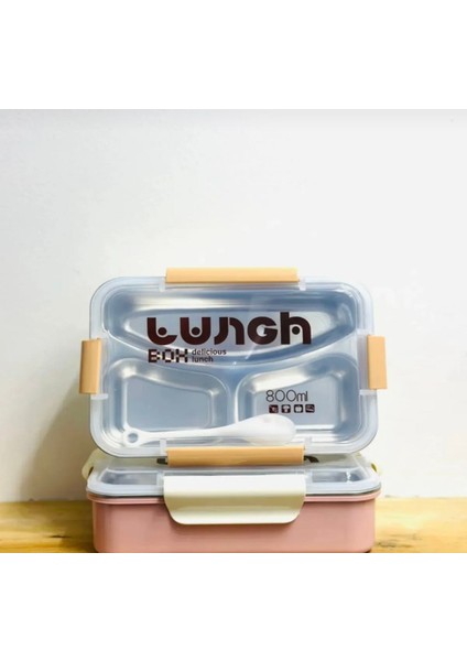 800ML Paslanmaz Çelik Yemek Kabı Lunch Box