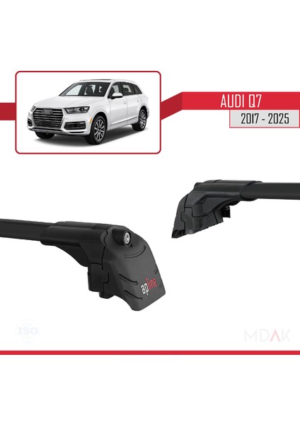 Q7 (4m) 2016 ve Sonrası ile Uyumlu Ace-2 Ara Atkı Tavan Barı Siyah 2 Adet fırsatları