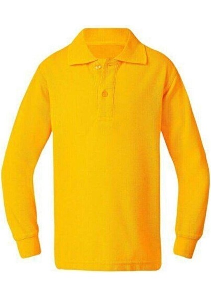 Polo Yaka Kısa Kollu Unısex Okul Tişörtü Gösteri Kıyafeti Günlük Kıyafet Çocuk/yetişkin