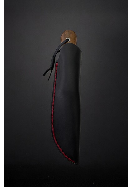 4116 Ceviz – El Yapımı Kamp Ekipmanı, Full-Tang, Scandi Ağızlı, Deri Kılıflı (21 cm) modelleri