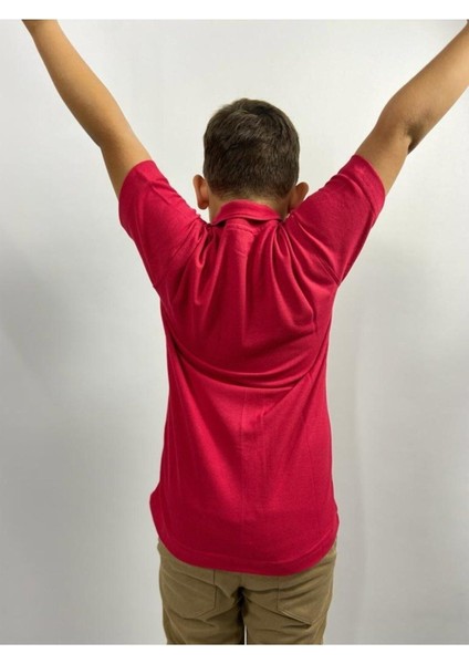 Kısa Kollu Polo Yaka Okul T-Shirt