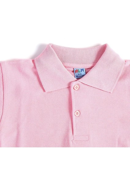Pembe Kısa Kol Okul Çocuk Lakos Tişört/t-Shirt - 80238-PEMBE fiyatları