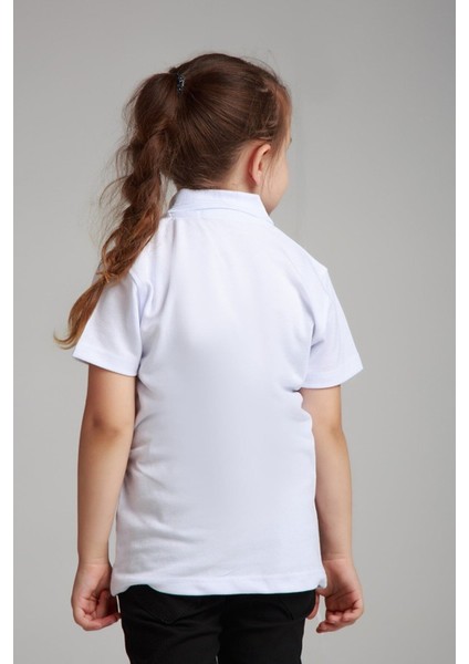 Unısex Çocuk Polo Yaka Kısa Kol Okul T-Shirt fırsatları