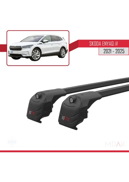 Skoda Enyaq 2021 ve Sonrası ile Uyumlu Ace-2 Ara Atkı Tavan Barı Siyah 2 Adet modelleri