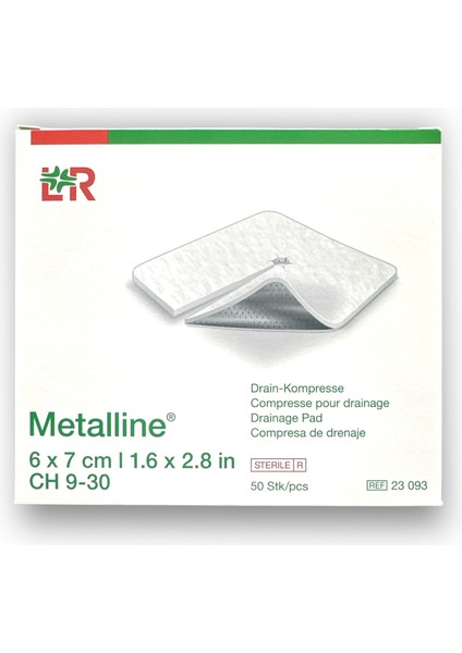 Metalline Trakeostomi Kanül Pedi 6 x 7 cm - Ref 23093 - 25 Adet fiyatları
