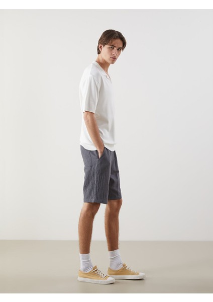 Yeni Sezon Rahat Kalip Muslin Erkek Sort - S5ER30Z8