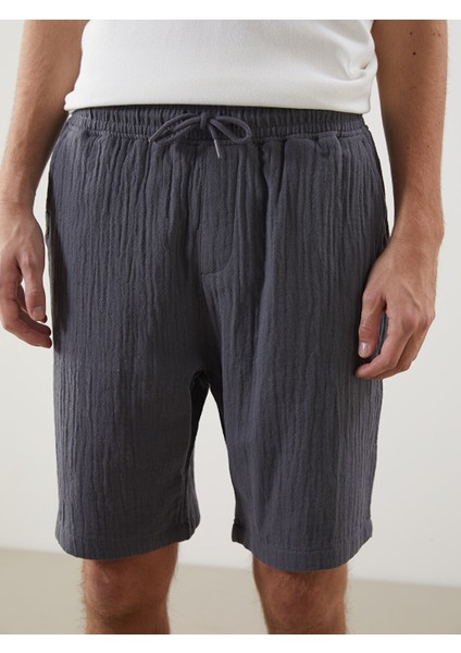 Yeni Sezon Rahat Kalip Muslin Erkek Sort - S5ER30Z8