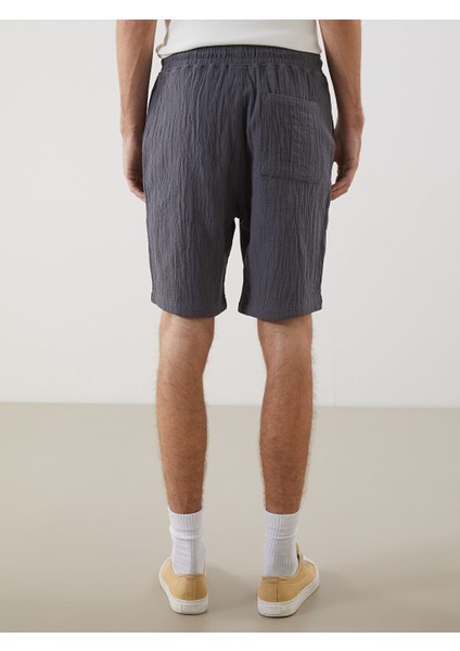Yeni Sezon Rahat Kalip Muslin Erkek Sort - S5ER30Z8